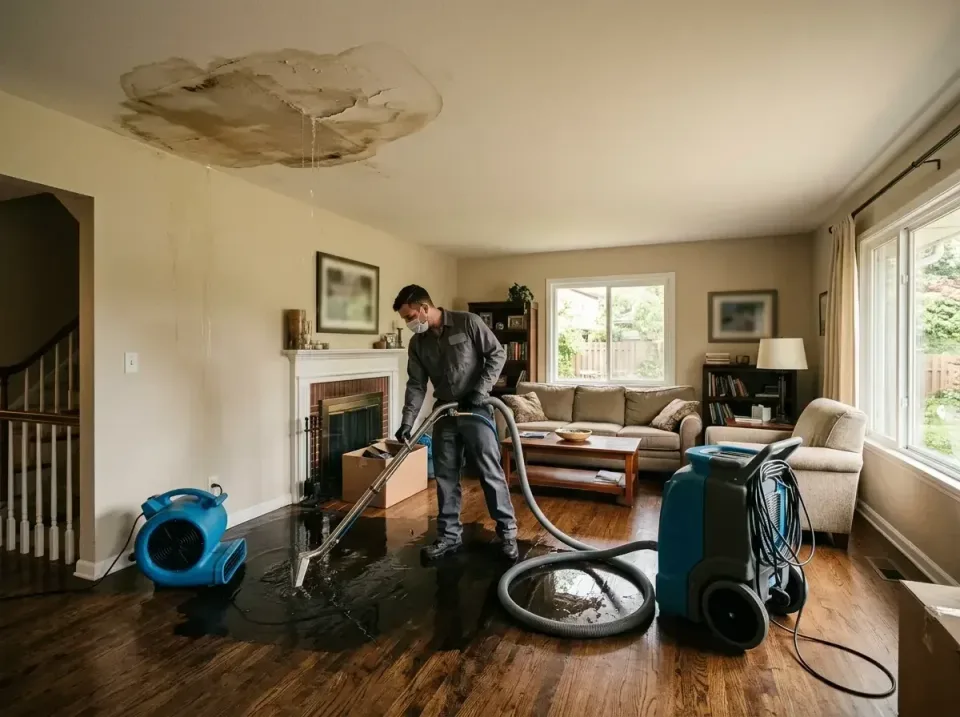 attic-pipe-burst-ceiling-drip-008 — frequently asked questions, Water Damage Restoration & Carpet Care in Winnfield, LA